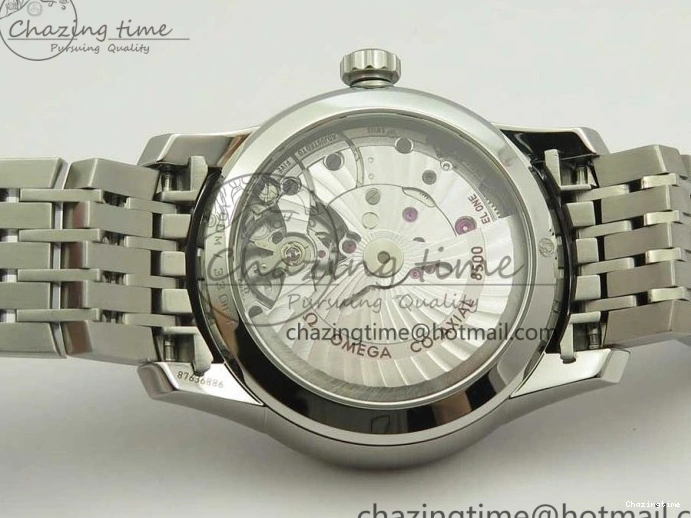 0403 De Ville Hour Vision 41mm SS VSF 1:1 Best Edition White Dial on SS Bracelet A8500 Super Clone Casual 7946